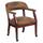 Bomber BrownLuxurious Conference Chair,27&quot;L31-1/2&quot;H,Upholstered Straight,MicroFiberSeat