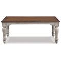 Signature Design by Ashley Lodenbay 4 Legs Coffee Table Wood in Brown/Gray | 20.13 H x 52.13 W x 28 D in | Wayfair T741-1