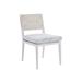 Lexington Ocean Breeze Promenade Side Dining Chair Metal in White | 34.5 H x 20.5 W x 25.5 D in | Outdoor Dining | Wayfair 3460-12-40