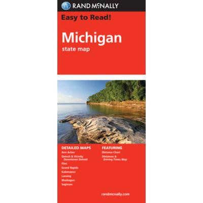 Rand Mcnally Easy To Read! Michigan State Map