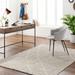 Hadas 6'7" x 9' Lambswool/Taupe/Gray/Nutmeg/Dark Gray Area Rug - Hauteloom