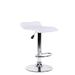 Orren Ellis Chastleton Swivel Adjustable Height Stool Upholstered/Leather/Metal/Faux leather in White | 15 W x 15.5 D in | Wayfair