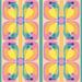 Winston Porter Rockcale Sewzinski New Bloom Pattern by - Wrapped Canvas Print Canvas in Pink/Yellow | 12 H x 12 W x 1.25 D in | Wayfair
