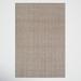 White 36 x 24 x 0.4 in Area Rug - Birch Lane™ Alaura Rectangle Solid Color Hand Loomed Wool/Viscose//Jute Area Rug in Gray /Viscose/Wool | Wayfair