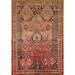 Tribal Geometric Shiraz Persian Antique Rug Hand-Knotted Wool Carpet - 4'11"x 7'3"