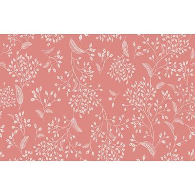 Indian Red Leaves Removable Wallpaper - 10'ft H x 24''inch W