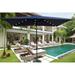 10 x 6.5 Ft Rectangular Patio Solar LED Outdoor Umbrellas with Crank & Push Button Tilt for Garden Backyard Swimming Pool