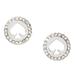 Kate Spade Jewelry | Kate Spade Silver Spot The Spade Crystal Halo Earrings | Color: Silver | Size: Os