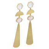 Kate Spade Jewelry | Kate Spade Sunshine Stones Semiprecious Stone Geometrical Drop Earrings | Color: Gold | Size: Os