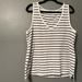 Madewell Tops | Euc Madewell Sz Xl Striped Babydoll Tank Top! | Color: Black/White | Size: Xl