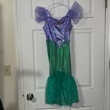 Disney Costumes | Little Girl Disney Princess Arial The Little Mermaid Costume | Color: Green/Purple | Size: 4-6t