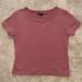 American Eagle Outfitters Tops | American Eagle Short Sleeve Hip Length Top | Color: Pink | Size: M