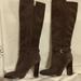 Coach Shoes | Coach Brown Suede Heeled Boots | Color: Brown | Size: 5