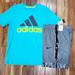 Adidas Matching Sets | Adidas Short Set | Color: Blue/Gray | Size: Lb