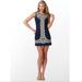 Lilly Pulitzer Dresses | Lilly Pulitzer Delia True Navy Catch A Ray Embroidered Shift Dress Size 6 | Color: Blue/Gold | Size: 6