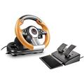 Speedlink DRIFT O.Z. Racing Wheel - USB Gaming Lenkrad für PC/Computer, PC Lenkrad mit Pedalen und Schaltung, Schaltwippen und Schaltknüppel, Force Feedback, schwarz-orange