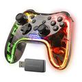 MarsGaming MGP-24, Wireless Controller 2.4GPRO, RGB Neon, Dual Haptic Vibration, Analog Joysticks, Gamepad für PC, PS3, PS4, XBOX360, Raspberry Pi, Mac, Android