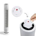 UR CHOICE Tower Fan Oscillating Cooling Fan 31' with Remote, Quiet Cooling Fan, 3 Speeds, 2 Modes, 7H Timer, Bladeless Fan, Standing Floor Fans, Available in white colour.