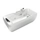 Whirlpool Pool Badewanne Wanne W49-PL 170x80cm mit Farblicht, aktive Schlauch-Reinigung