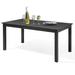 Wade Logan® Kamilah Patio Extendable Dining Table Metal in Black | 29.92 H in | Wayfair 2F37FDF2B042473A9CCFD7F6076E198E