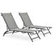 Latitude Run® Outdoor Metal Chaise Lounge - Set of 2 Metal | 12.8 H x 20.9 W x 71.1 D in | Wayfair 9B1AC8506A604E6DB3545602294E2AE0