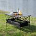 Latitude Run® Rectangular 2 - Person Outdoor Dining Set Metal in Black | 46.46 W x 27.56 D in | Wayfair E60E59C740B24EFDB9DE62E7F3E6AA3B