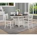 Red Barrel Studio® Brumunddal Chalk Gray Modern Oval Extendable Counter Height Dining Room Set in Gray/White | 36 H x 42 W x 42 D in | Wayfair