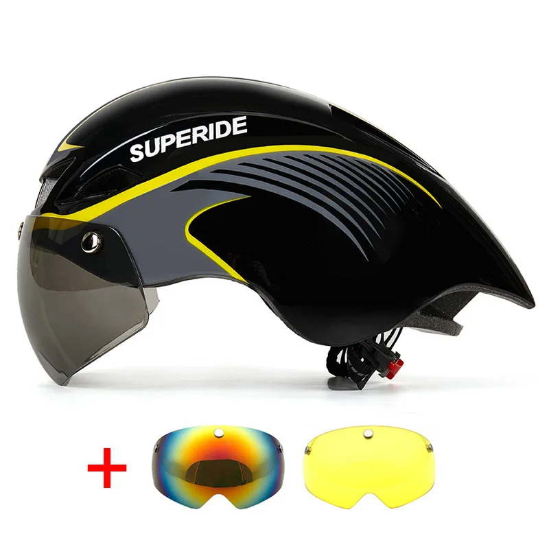 Supererde – casque de vélo de course en plein air, avec lunettes, sport, Aero, XC DH, vtt, pour hommes et femmes