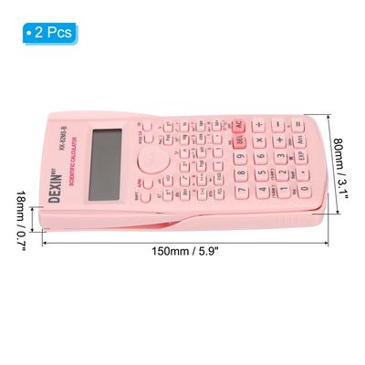 2Pcs Scientific Calculator 12 Digit Standard Engineering Calculator