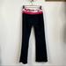 Lululemon Athletica Pants & Jumpsuits | Lululemon Groove Pant Reversible Black Nano Stripe Floral | Color: Black/Pink | Size: 8