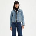 Levi's Jackets & Coats | Levi’s Denim Sherpa Jacket | Color: Blue | Size: S