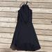 Athleta Dresses | Athleta Women's Black Halter Neck Dress Hi-Low Hem - Size Medium | Color: Black | Size: M