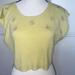 Free People Tops | Intimately By Free People | Women Top | Viscose Floral Cropped Top | Size Medium | Color: Pink/Yellow | Size: M