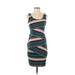 Bailey 44 Casual Dress - Sheath: Gray Stripes Dresses - Women's Size Small Petite