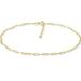 Giani Bernini Jewelry | Giani Bernini Paperclip Link 18k Gold Over Sterling Silver Ankle Bracelet | Color: Gold | Size: 9 Inches