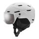 Smith Survey Ski, Snowboarding Helmet with ChromaPop Visor - Matte White / Platinum