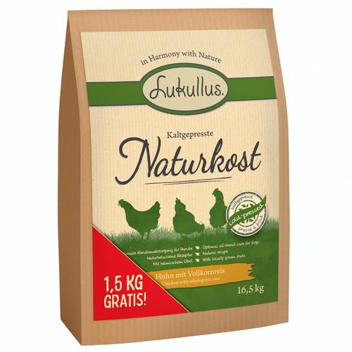 16,5kg Lukullus kaltgepresste Naturkost Hundefutter trocken