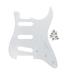 FLEOR White 1Ply SSS Guitar Pickguard Scratch Plate with Screws for 11 Holes FD ST Guitar