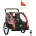 Aosom Bike Trailer for Kids 3-in-1 Running Stroller Jogging Cart