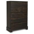 New Classic Furniture Campbell Modern Solid Wood Chest in Brown