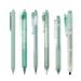 Wrapables Retractable Rollerball Pens and Highlighter Set 0.5mm Black Gel Ink Pens for Home Office School (Set of 6) Mint