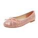 ZRBYWB Children Shoes Leather Single Shoes Simple Wave Elastic Belt Children Dance Shoes Flat Shoes Girls Shoes Baby Shoes