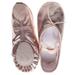 Pink Girls PU Leather Dance Shoes Cross Elastic Band Dancing Shoes Non-slip Shoes for Performance Kids - Size 26