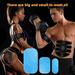 Rechargeable abdominal muscle stimulator trainer EMS abdominal muscle fitness trainer. With 15pcs gel patches