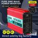 TATALIKEN 1000 Watts 2000 Watts Pure Sine Wave Power Inverter DC 12V to AC 110V/120V Car Inverter with 2 AC Outlets for Power Tools Home Vehicles RV Truck LCD Display