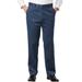 Men's Big & Tall KS Signature Easy Movement® Plain Front Expandable Suit Separate Dress Pants by KS Signature in Slate Blue (Size 52 40)