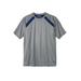Men's Big & Tall KS Sport™ Power Wicking Tee by KS Sport in Gunmetal Midnight Navy (Size 3XL) Shirt