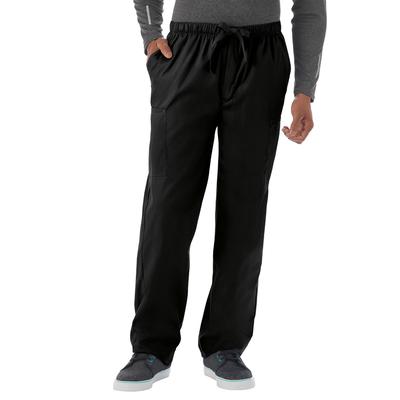 Men's Big & Tall Unisex Five Pocket Scrub Pant by Fundamentals in Black (Size 2X)