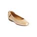 Women's The Delia Slip On Flat by Comfortview in Gold (Size 10 1/2 M)