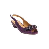 Wide Width Women's The Rider Slingback by Comfortview in Eggplant (Size 7 W)